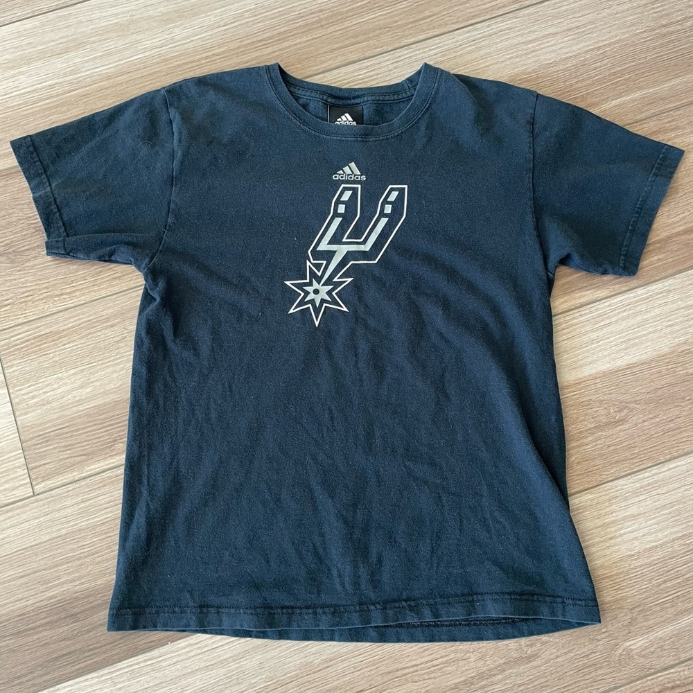 San Antonio Spurs Black Adidas T Shirt